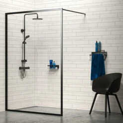 Tiger Douchemand Met Handdoekhouder Caddy Zw -Badkamer Winkel 123 2913