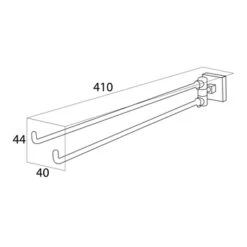 Tiger Handdoekrek Melbourne Met Draaibare Armen Chroom -Badkamer Winkel 123 2943