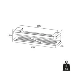 Tiger Douchemand Met Handdoekhouder Caddy Rvs -Badkamer Winkel 123 2955