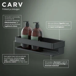 Tiger Douchemand Carv 28 Cm Zwart -Badkamer Winkel 123 2962