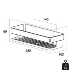 Tiger Douchemand Carv 28 Cm Zwart -Badkamer Winkel 123 2963