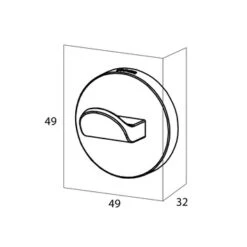 Tiger Handdoekhaak Noon Groot Zwart -Badkamer Winkel 123 3060