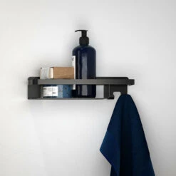 Tiger Douchemand Met Haak Caddy Zwart -Badkamer Winkel 123 3066