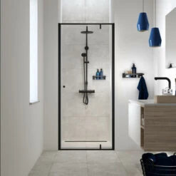 Tiger Douchemand Met Haak Caddy Zwart -Badkamer Winkel 123 3067