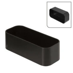 Tiger Wandrek/douchemand 2-store 25cm Zwart -Badkamer Winkel 123 3086