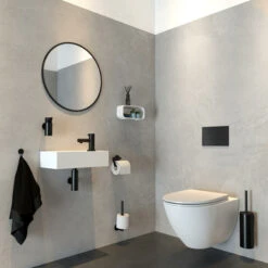 Tiger Wandrek/douchemand 2-store 25cm Wit -Badkamer Winkel 123 3120