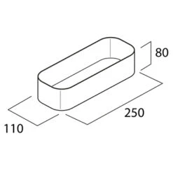 Tiger Wandrek/douchemand 2-store 25cm Wit -Badkamer Winkel 123 3122