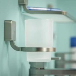 Tiger Bekerhouder Impuls Hangend Met Beker RVS -Badkamer Winkel 123 3132