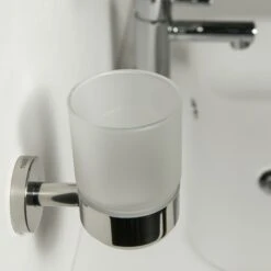 Tiger Bekerhouder Boston Met Beker Chroom -Badkamer Winkel 123 3169