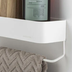 Sealskin Brix Wandrek Met Handdoekrek 55 Cm Wit -Badkamer Winkel 123 3284