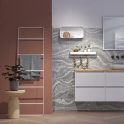 Sealskin Brix Wandrek Met Handdoekrek 55 Cm Wit -Badkamer Winkel 123 3285