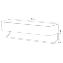 Sealskin Brix Wandrek Met Handdoekrek 35 Cm Wit 20 Sealskin Brix Wandrek Met Handdoekrek 35 Cm Wit -Badkamer Winkel 123 3308