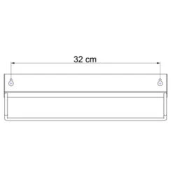 Sealskin Brix Wandrek Met Handdoekrek 35 Cm Wit 21 Sealskin Brix Wandrek Met Handdoekrek 35 Cm Wit -Badkamer Winkel 123 3309