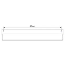 Sealskin Brix Wandrek Met Handdoekrek 55 Cm Zwart 19 Sealskin Brix Wandrek Met Handdoekrek 55 Cm Zwart -Badkamer Winkel 123 3321