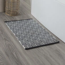 SEALSKIN Badmat Bandra Zwart 60x90cm -Badkamer Winkel 123 3387