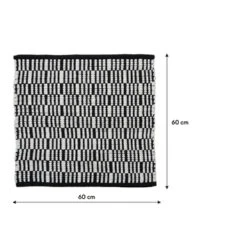 Sealskin Badmat Bandra 60x60cm Zwart -Badkamer Winkel 123 3395