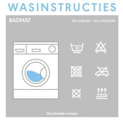 Sealskin Badmat Bandra 60x60cm Zwart -Badkamer Winkel 123 3396