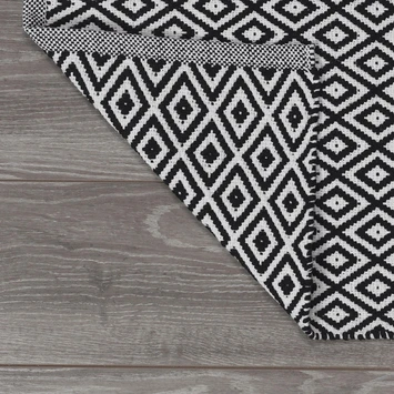 Sealskin Badmat Trellis Zwart 60x90cm 4 Sealskin Badmat Trellis Zwart 60x90cm - Afbeelding 2