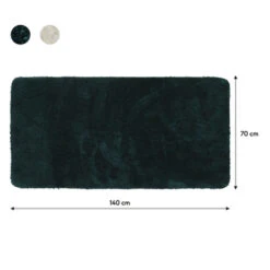 Sealskin Badmat Angora 70x140cm Donkergroen -Badkamer Winkel 123 3506