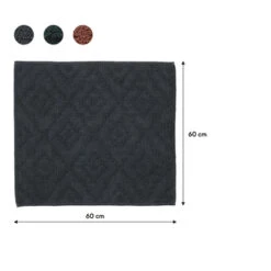 Sealskin Badmat Aztec 60x60cm Donkergrijs -Badkamer Winkel 123 3523