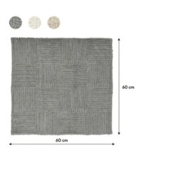 Sealskin Badmat Reverse 60x60cm Grijs 12 Sealskin Badmat Reverse 60x60cm Grijs -Badkamer Winkel 123 3543