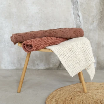 Sealskin Badmat Aztec 60x60cm Donkerroze 11 Sealskin Badmat Aztec 60x60cm Donkerroze - Afbeelding 9