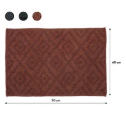 Sealskin Badmat Aztec 60x90cm Donkerroze -Badkamer Winkel 123 3689