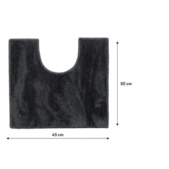 Sealskin Toiletmat Doux 45x50cm Donkergrijs -Badkamer Winkel 123 3877