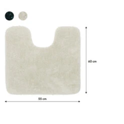 Sealskin Toiletmat Angora 55x60cm Off-white -Badkamer Winkel 123 3922