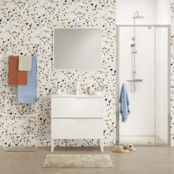 Tiger S-line Frame Spiegel 60x70 Cm Mat Wit -Badkamer Winkel 123 3994