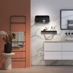 Tiger S-line Frame Spiegel 60x70 Cm Mat Zwart -Badkamer Winkel 123 4027