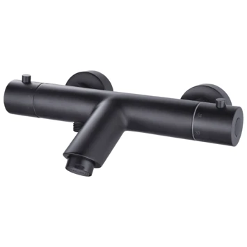 Santo Thermostatische Badkraan Zwart 3 Santo Thermostatische Badkraan Zwart