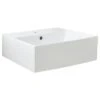 Atlantic Wastafel Jace Vierkant Wit 46x46x15 Cm -Badkamer Winkel 123 4049