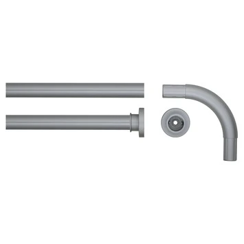 Sealskin Douchegordijnstang Seallux Hoekstang Aluminium 90x90 Cm 2 Sealskin Douchegordijnstang Seallux Hoekstang Aluminium 90x90 Cm