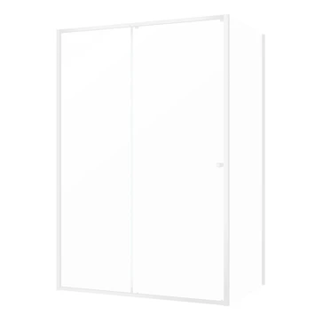 Sealskin Contour Schuifdeur Met Zijwand 120x90x200 Cm, 6 Mm Helder Veiligheidsglas Met Antikalklaag Mat Wit 6 Sealskin Contour Schuifdeur Met Zijwand 120x90x200 Cm, 6 Mm Helder Veiligheidsglas Met Antikalklaag Mat Wit - Afbeelding 4