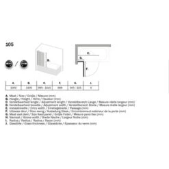 Sealskin Badklapwand S105 2-delig 140x100cm Chroom 9 Sealskin Badklapwand S105 2-delig 140x100cm Chroom -Badkamer Winkel 123 4098