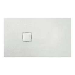 Van Marcke Krypton Douchebak In Polybeton Steenimitatie Wit 140x90