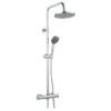 Atlantic Regendouche Asher Chroom Met Thermostatische Douchekraan En Handdouche 3 Douchestanden