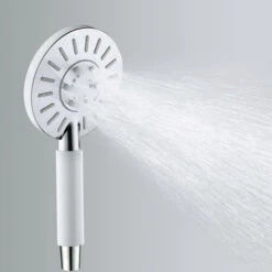 Tiger Handdouche Akcent Chroom Wit -Badkamer Winkel 123 4321