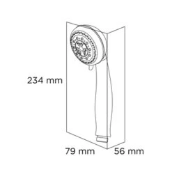 Tiger Splash Handdouche Trento 3 Standen Chroom -Badkamer Winkel 123 4368