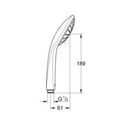 Grohe Handdouche Vitalio Joy Ø11 Cm Chroom -Badkamer Winkel 123 4433