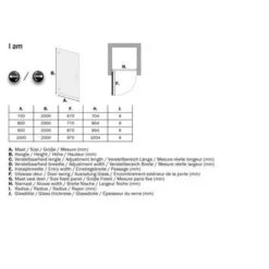 Sealskin Swingdeur Voor Nis I AM 200x100 Cm RVS -Badkamer Winkel 123 4702