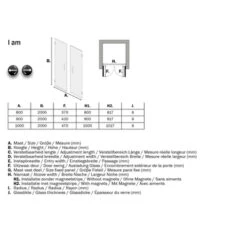 Sealskin Pendeldeur Voor Nis I AM 90x200 Cm Chroom 13 Sealskin Pendeldeur Voor Nis I AM 90x200 Cm Chroom -Badkamer Winkel 123 4708