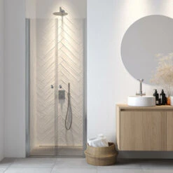 Sealskin Pendeldeur Nis Hooked 100x200cm Hoogglans Aluminium