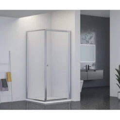 Atlantic Roan Douchewand En -deur 90x90x190cm Chroom -Badkamer Winkel 123 4886