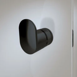 Sealskin Draaideur Met Zijwand Hooked , 90x90 Cm Breed, 200 Cm Hoog, Mat Zwart -Badkamer Winkel 123 4995