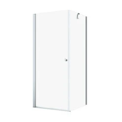 Sealskin Draaideur Met Zijwand Hooked , 90x90 Cm Breed, 200 Cm Hoog, Mat Zwart -Badkamer Winkel 123 4997