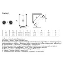 Sealskin Douchecabine Met Dubbele Swingdeur Impact Kwartrond 90x195 Cm Chroom -Badkamer Winkel 123 5004