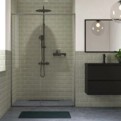 Sealskin Schuifdeur Voor Nis Contour 120x200 Cm Mat Grijs