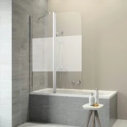 Sealskin Badwand Code L 2-delig 110x152 Cm Met Gesatineerde Band